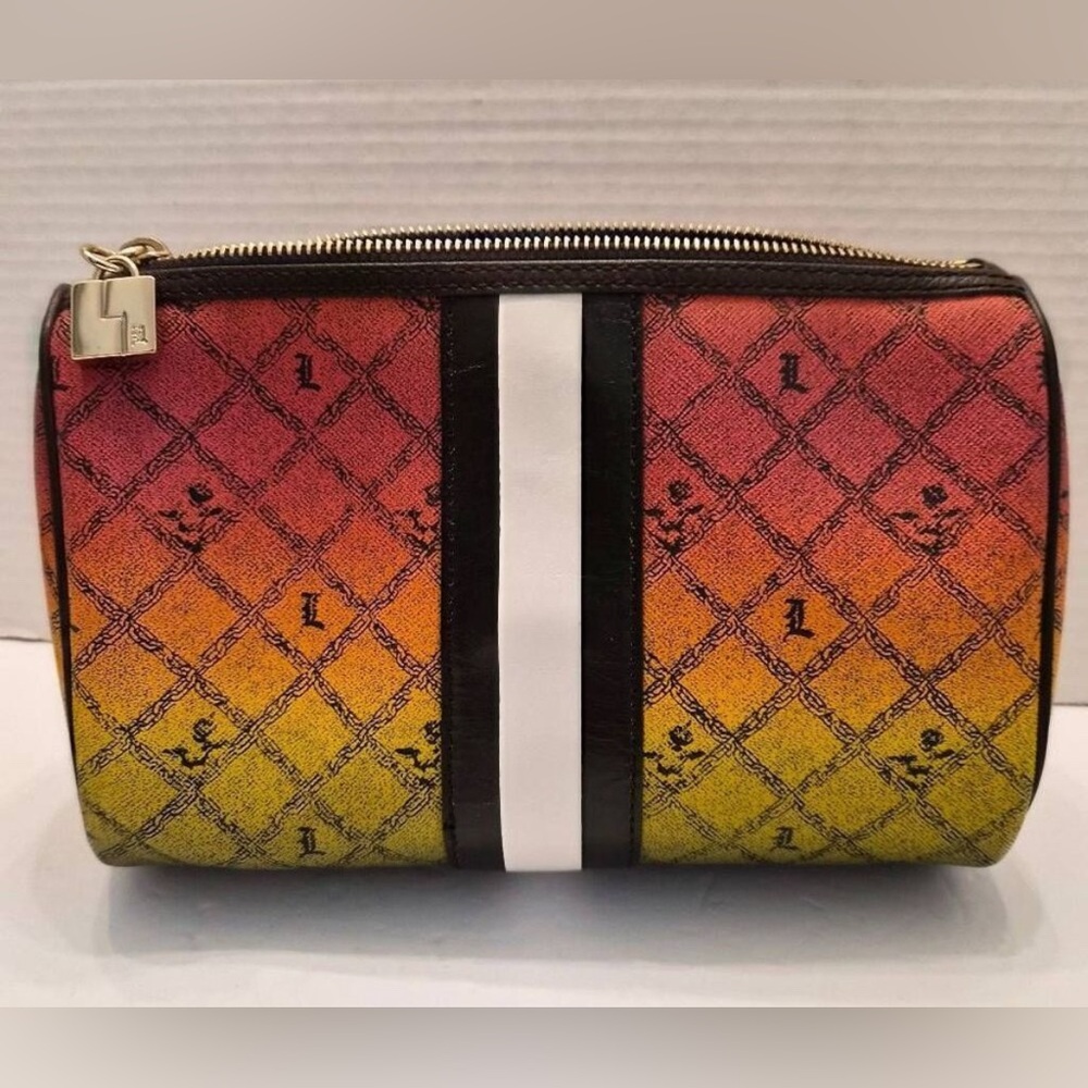 ✨🆕BNWOT!SUPER RARE!L.A.M.B. Rasta Print Cosmetic/Makeup Bag!SUPER HARD TO GET!✨